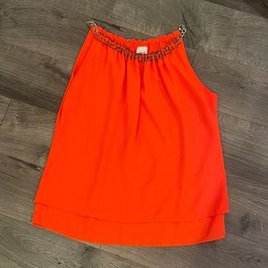 Saga Brand Blouse Tank Size Medium Orange Boutique